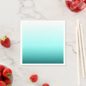 Aqua Teal Ombre Gradiënt Servet (Insitu)