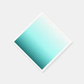 Aqua Teal Ombre Gradiënt Servet (Hoek)