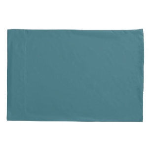Aqua - Teal - Turquoise - Blue-Green Solid Color Kussensloop