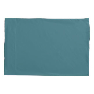 Aqua - Teal - Turquoise - Blue-Green Solid Color Kussensloop