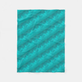 Aqua Teal Turquoise Patroon Fleece Deken