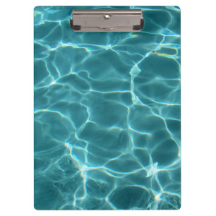 Aqua Teal Zwembad Water Foto Klembord