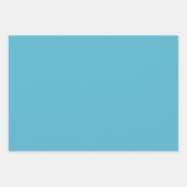 Aqua, Teals, Blauw & Wit Art Deco Kust Inpakpapier Vel (Voorkant 2)