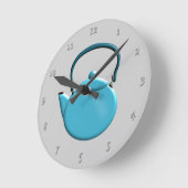 Aqua Teapot Design Ronde Klok (Hoek)
