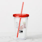Aqua Teen Hunger Force Anime Graphic Acryl Drinkbeker (Achterkant)