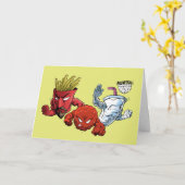 Aqua Teen Hunger Force Anime Graphic Kaart (Gele Bloem)