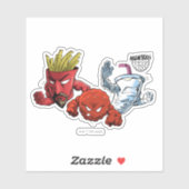 Aqua Teen Hunger Force Anime Graphic Sticker (Vel)