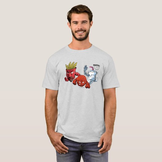 Aqua Teen Hunger Force Anime Graphic T-shirt (Voorkant volledig)