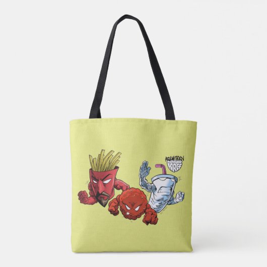 Aqua Teen Hunger Force Anime Graphic Tote Bag (Achterkant)