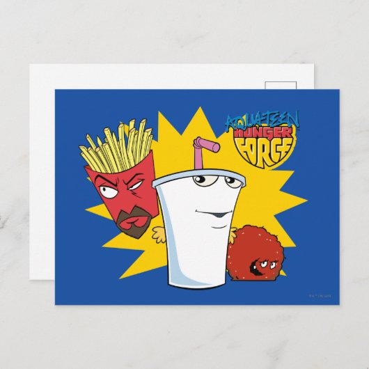 Aqua Teen Hunger Force Explosive Graphic Briefkaart (Voorkant / Achterkant)