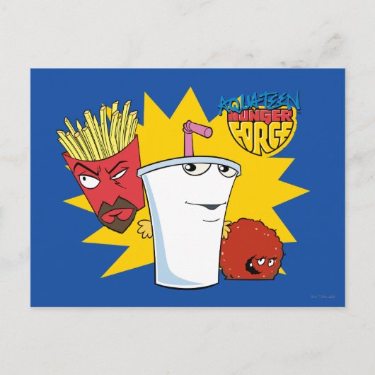 Aqua Teen Hunger Force Explosive Graphic Briefkaart (Voorkant)