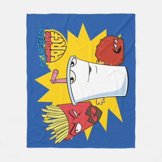 Aqua Teen Hunger Force Explosive Graphic Fleece Deken (Voorkant)