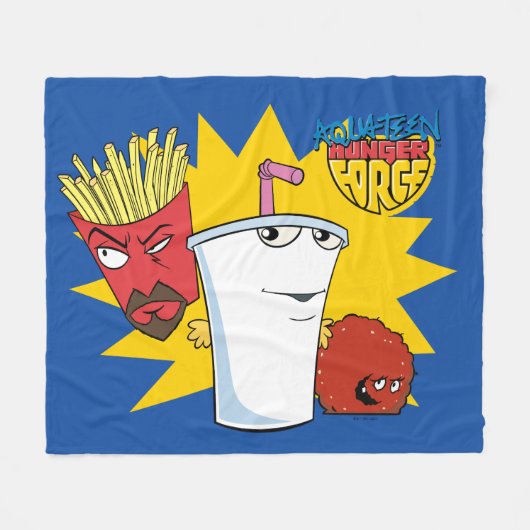 Aqua Teen Hunger Force Explosive Graphic Fleece Deken (Voorkant (Horizontaal))