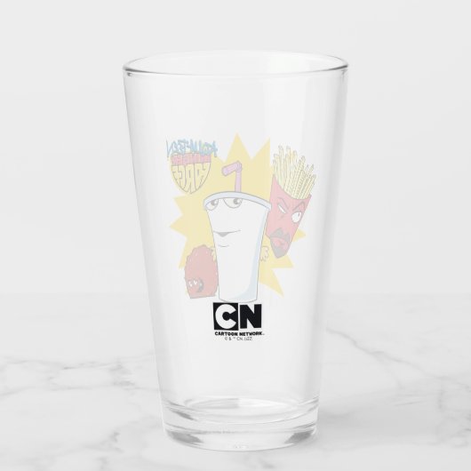 Aqua Teen Hunger Force Explosive Graphic Glas (Achterkant)