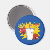 Aqua Teen Hunger Force Explosive Graphic Magneet (Voorkant / Achterkant)