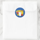 Aqua Teen Hunger Force Explosive Graphic Ronde Sticker (Tas)