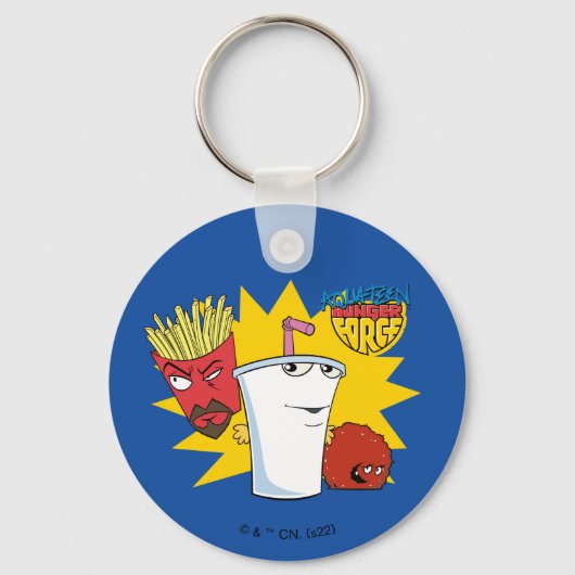 Aqua Teen Hunger Force Explosive Graphic Sleutelhanger (Voorkant)