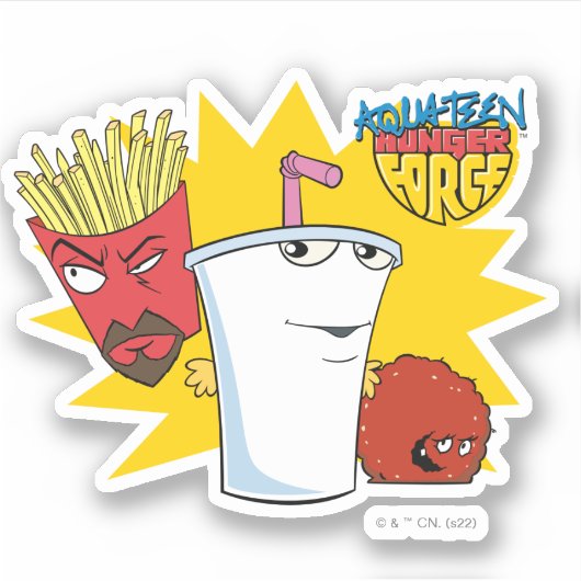 Aqua Teen Hunger Force Explosive Graphic Sticker (Voorkant)