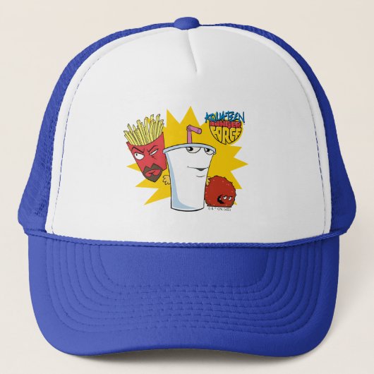 Aqua Teen Hunger Force Explosive Graphic Trucker Pet (Voorkant)
