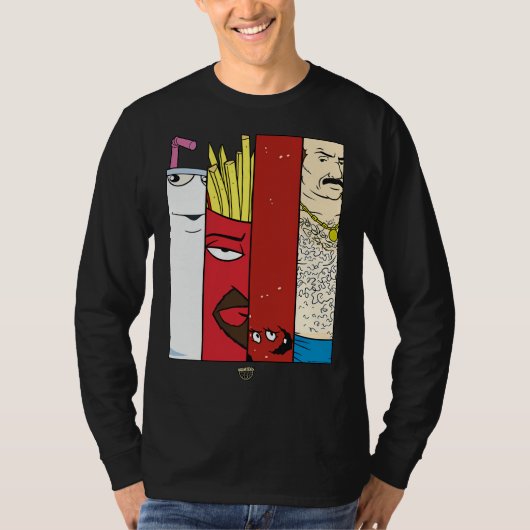 Aqua Teen Hunger Force Group Tegels t Shirt Sticke (Voorkant)