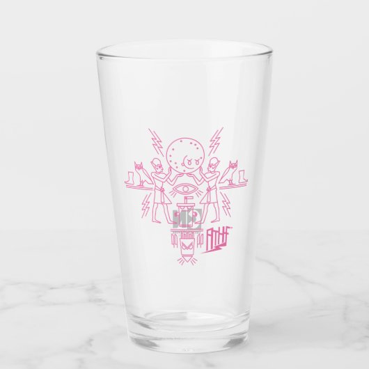 Aqua Teen Hunger Force Hieroglyphics Glas (Voorkant)