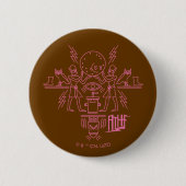 Aqua Teen Hunger Force Hieroglyphics Ronde Button 5,7 Cm (Voorkant)