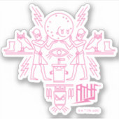 Aqua Teen Hunger Force Hieroglyphics Sticker (Voorkant)