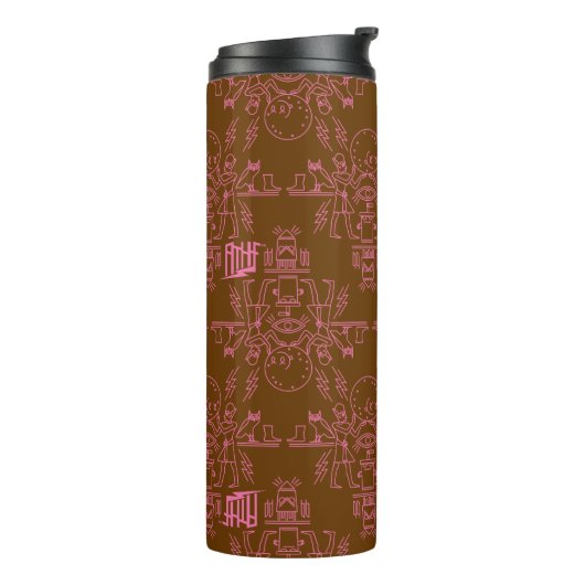 Aqua Teen Hunger Force Hieroglyphics Thermosbeker (Gedraaid links)