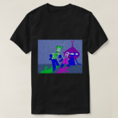 Aqua Teen Hunger Force Mooninites Aliens Spaceship T-shirt (Design voorkant)