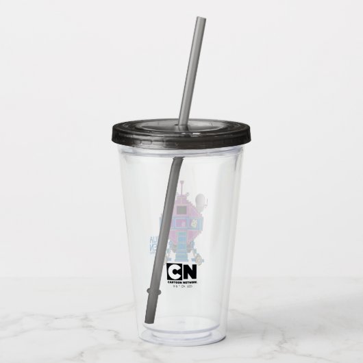 Aqua Teen Hunger Force Mooninites Car Acryl Drinkbeker (Achterkant)