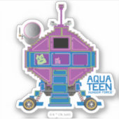 Aqua Teen Hunger Force Mooninites Car Sticker (Voorkant)