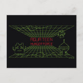 Aqua Teen Hunger Force Mooninites Game Logo Briefkaart (Voorkant)