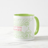 Aqua Teen Hunger Force Mooninites Game Logo Mok (Voorkant rechts)