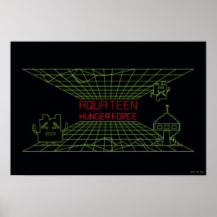Aqua Teen Hunger Force Mooninites Game Logo Poster