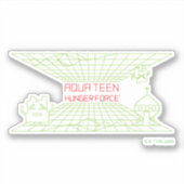 Aqua Teen Hunger Force Mooninites Game Logo Sticker (Voorkant)