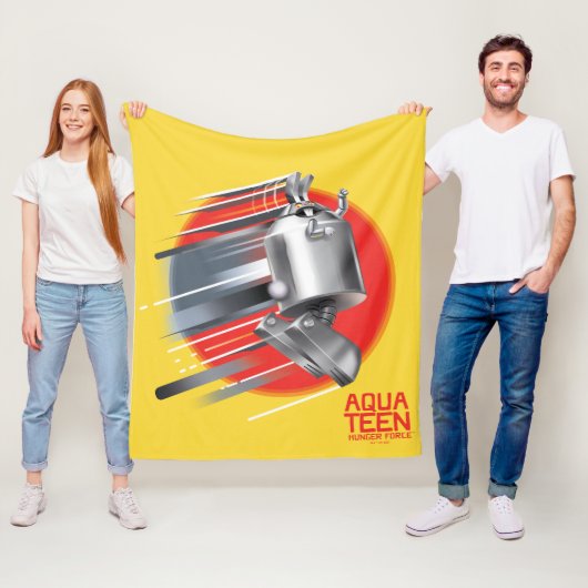 Aqua Teen Hunger Force Rabbot Fleece Deken (In situ)