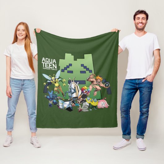 Aqua Teen Hunger Force Villains Fleece Deken (In situ)