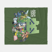 Aqua Teen Hunger Force Villains Fleece Deken (Voorkant (Horizontaal))