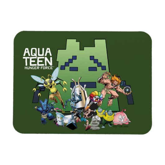 Aqua Teen Hunger Force Villains Magneet (Horizontaal)