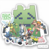 Aqua Teen Hunger Force Villains Sticker (Voorkant)
