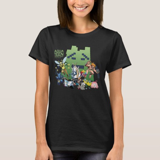 Aqua Teen Hunger Force Villains T-shirt (Voorkant)