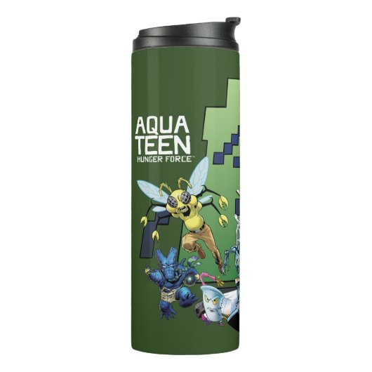 Aqua Teen Hunger Force Villains Thermosbeker (Gedraaid links)