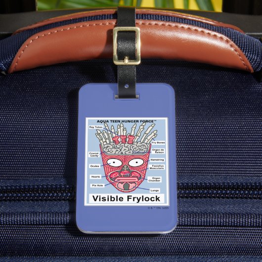 Aqua Teen Hunger Force Visible Frylock Poster Bagagelabel (Voorkant Insitu 2)