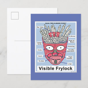 Aqua Teen Hunger Force Visible Frylock Poster Briefkaart