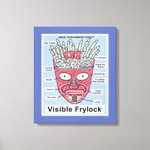 Aqua Teen Hunger Force Visible Frylock Poster Canvas Afdruk
