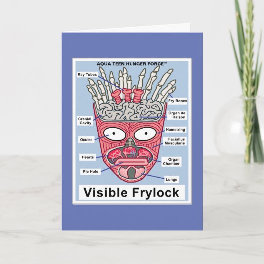 Aqua Teen Hunger Force Visible Frylock Poster Kaart (Voorkant)