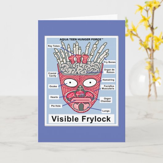 Aqua Teen Hunger Force Visible Frylock Poster Kaart (Gele Bloem)