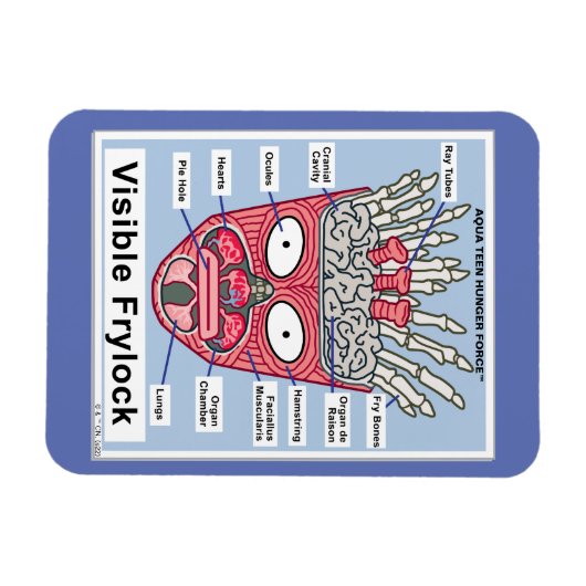 Aqua Teen Hunger Force Visible Frylock Poster Magneet (Horizontaal)