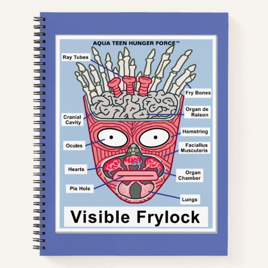 Aqua Teen Hunger Force Visible Frylock Poster Notitieboek (Voorkant)