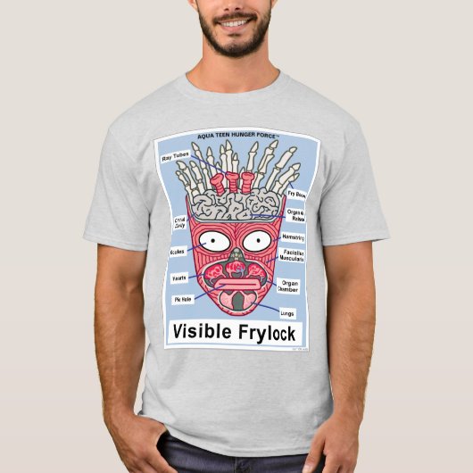Aqua Teen Hunger Force Visible Frylock Poster T-shirt (Voorkant)
